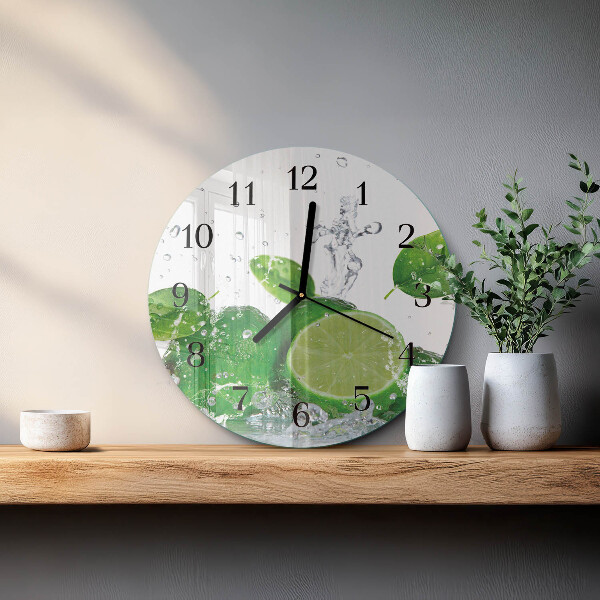 Reloj de pared redondo Carbonato de calcio