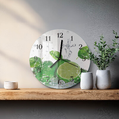 Reloj de pared redondo Carbonato de calcio
