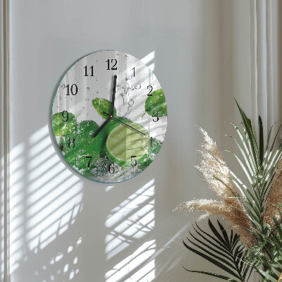 Reloj de pared redondo Carbonato de calcio