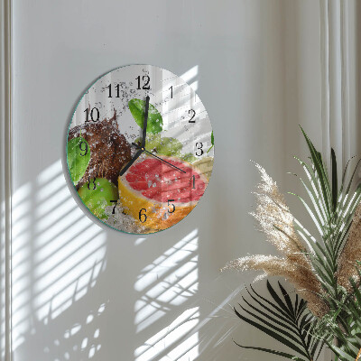 Reloj de pared redondo Fruta