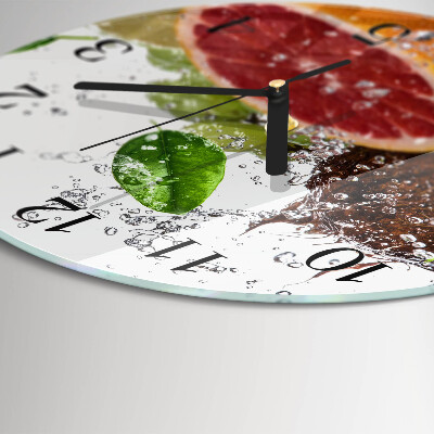 Reloj de pared redondo Fruta