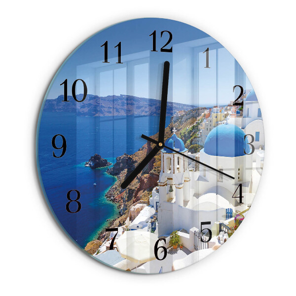 Reloj de pared redondo Santorini