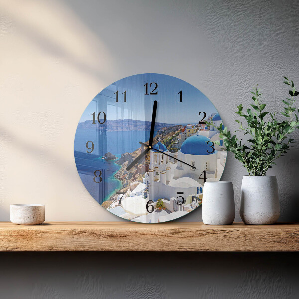 Reloj de pared redondo Santorini
