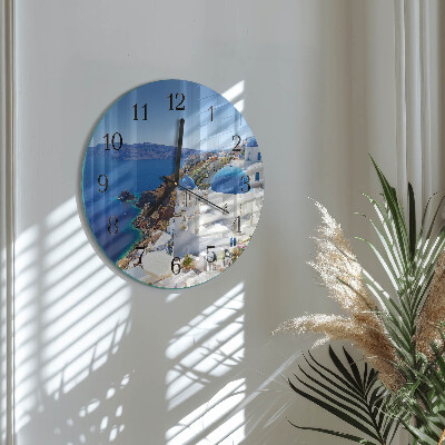 Reloj de pared redondo Santorini