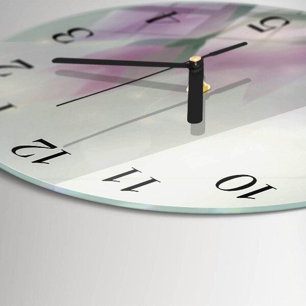 Reloj de pared redondo Flores