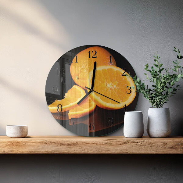 Reloj de pared redondo Naranjas