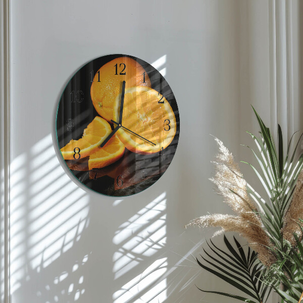 Reloj de pared redondo Naranjas