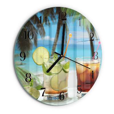 Reloj de pared redondo Cóctel