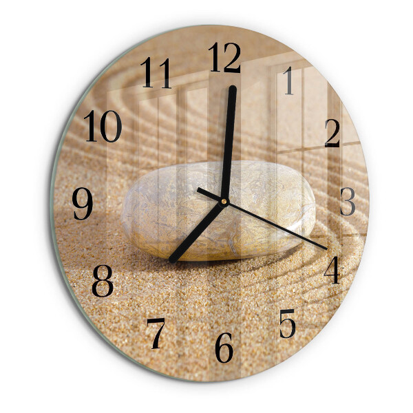 Reloj de pared redondo Arena de piedra