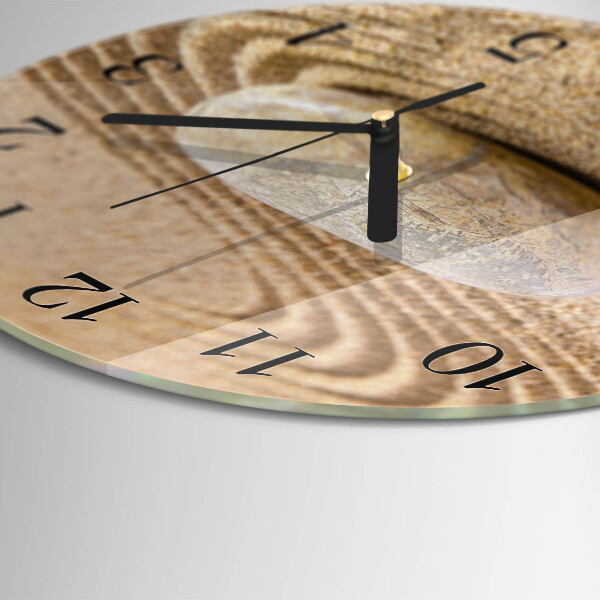 Reloj de pared redondo Arena de piedra