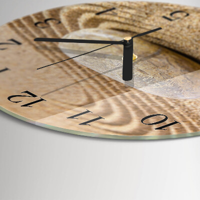 Reloj de pared redondo Arena de piedra