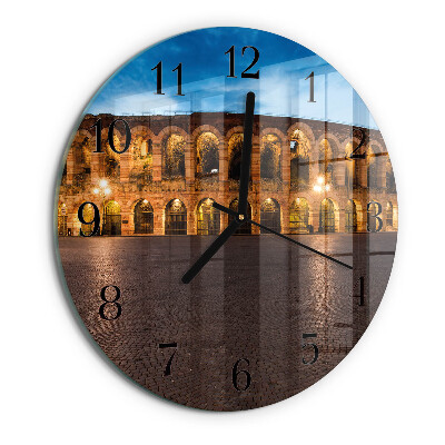 Reloj de pared redondo Estatua