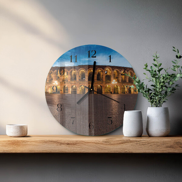 Reloj de pared redondo Estatua