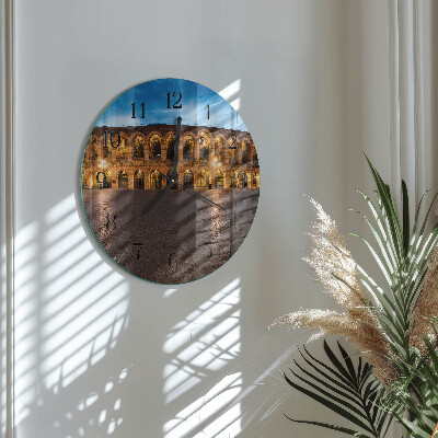 Reloj de pared redondo Estatua