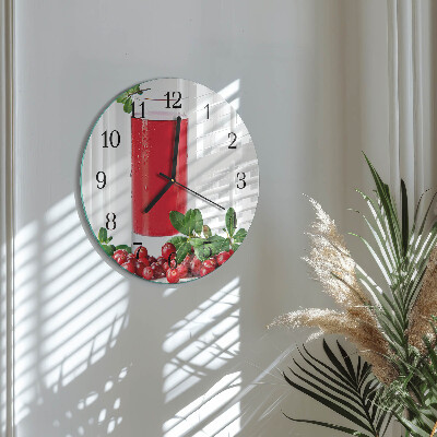 Reloj de pared redondo arándanos
