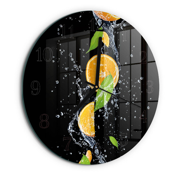 Reloj de pared redondo Naranjas