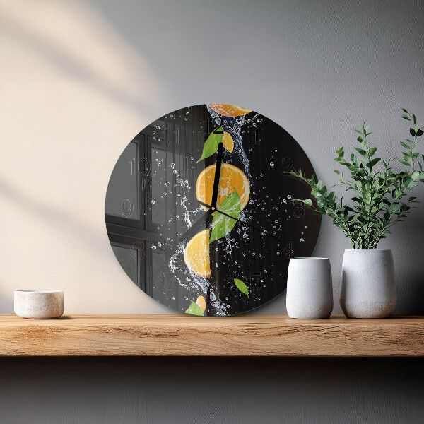 Reloj de pared redondo Naranjas