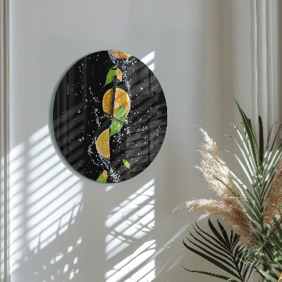 Reloj de pared redondo Naranjas