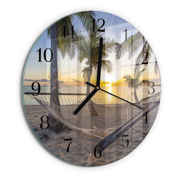 Reloj de pared redondo Hamaca