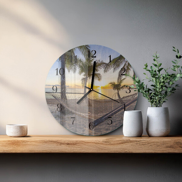 Reloj de pared redondo Hamaca