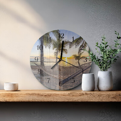 Reloj de pared redondo Hamaca