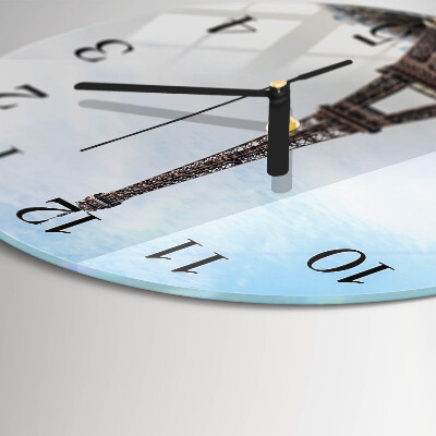Reloj de pared redondo Torre Eiffel