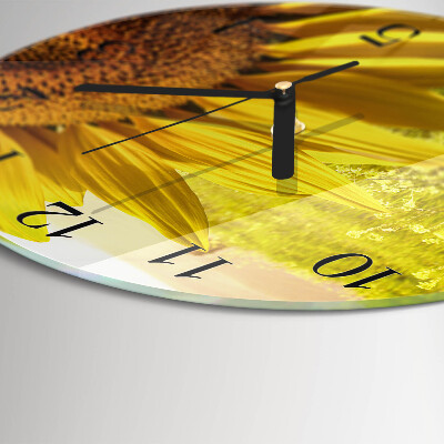 Reloj de pared redondo Girasol