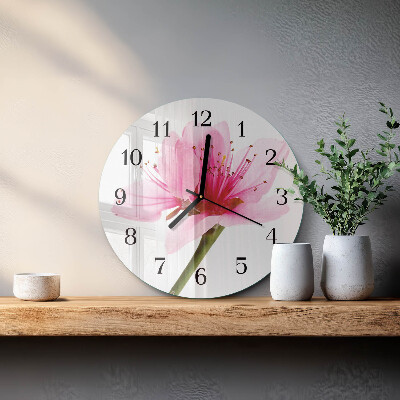 Reloj de pared redondo Flor