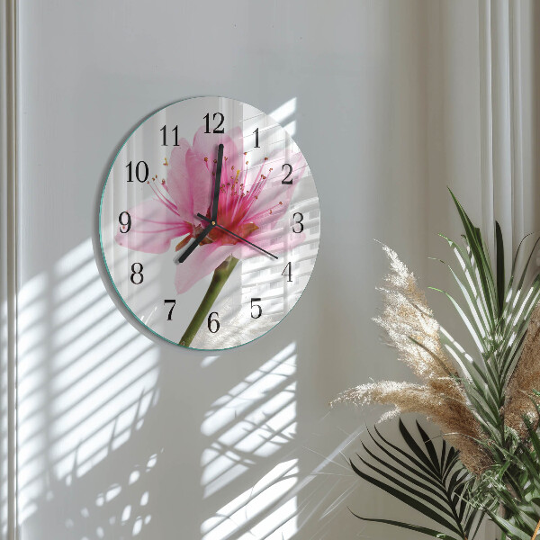 Reloj de pared redondo Flor