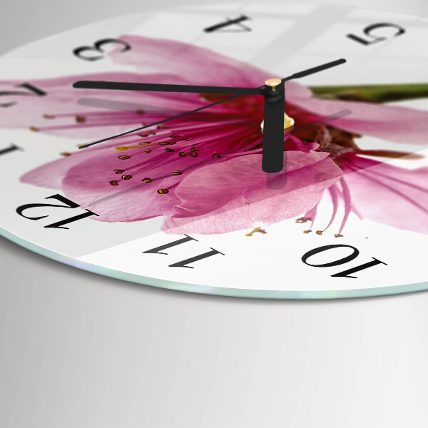 Reloj de pared redondo Flor