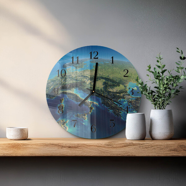 Reloj de pared redondo Tierra