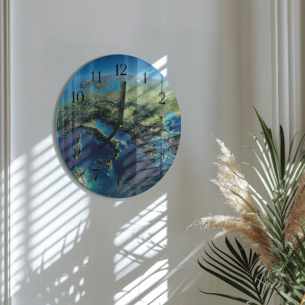 Reloj de pared redondo Tierra