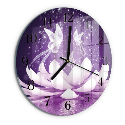 Reloj de pared redondo Flor