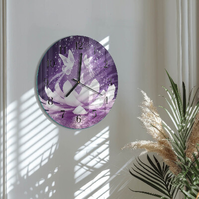 Reloj de pared redondo Flor