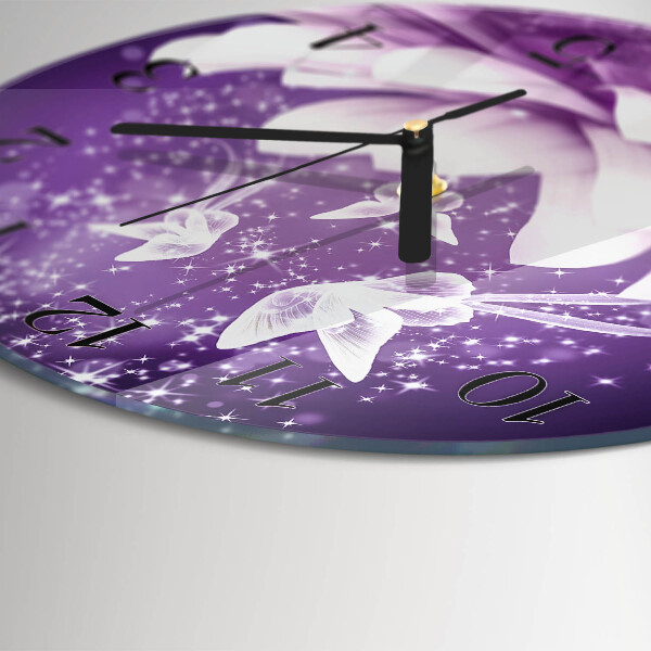 Reloj de pared redondo Flor