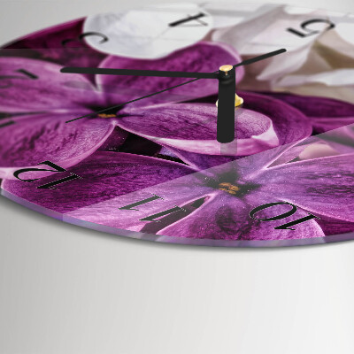 Reloj de pared redondo Flores
