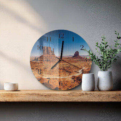 Reloj de pared redondo Desierto
