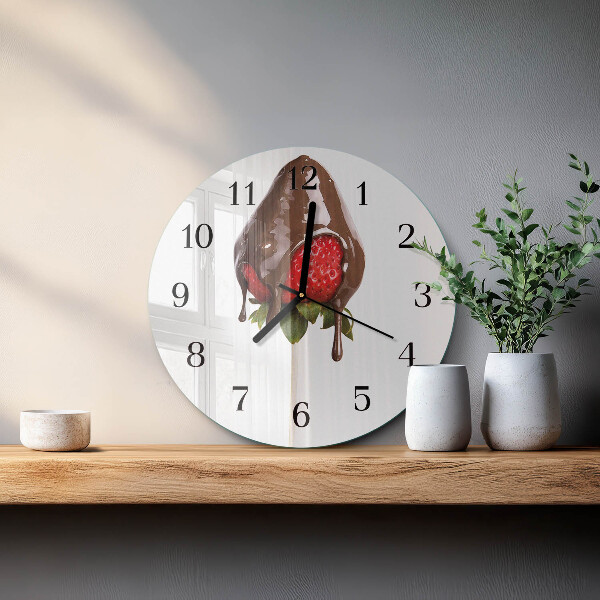 Reloj de pared redondo Chocolate