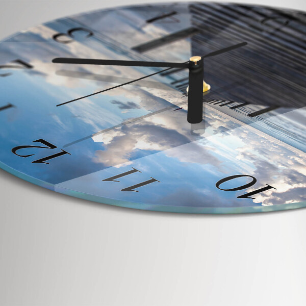 Reloj de pared redondo Puente