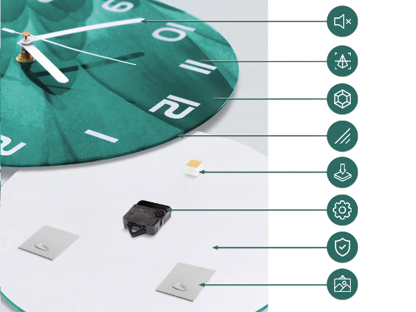 Reloj de pared redondo Puente