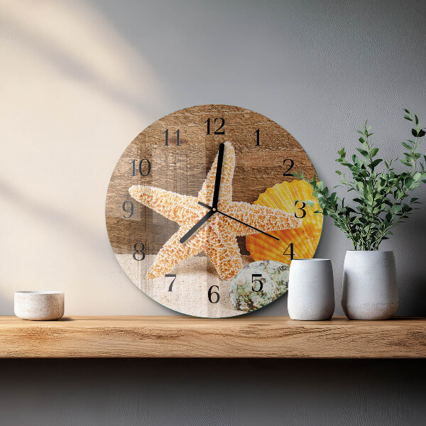 Reloj de pared redondo Estrella de mar