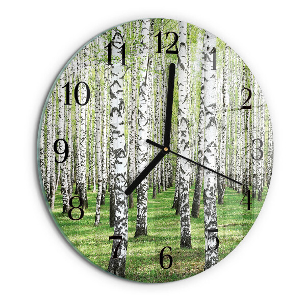 Reloj de pared redondo Abedul