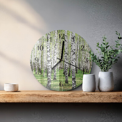 Reloj de pared redondo Abedul