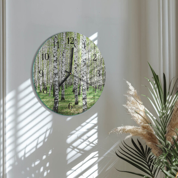 Reloj de pared redondo Abedul