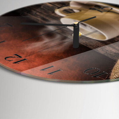 Reloj de pared redondo Café