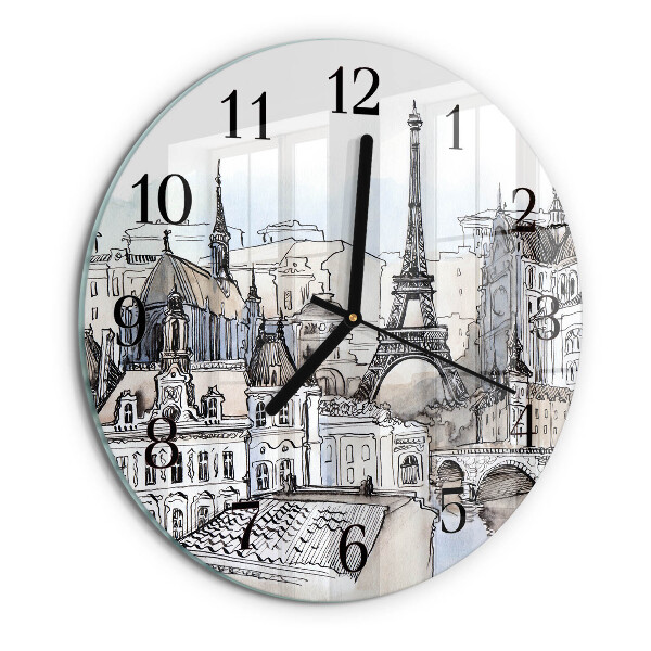 Reloj de pared redondo monumentos