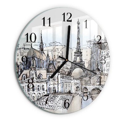 Reloj de pared redondo monumentos