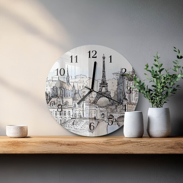 Reloj de pared redondo monumentos