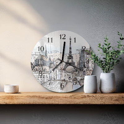Reloj de pared redondo monumentos