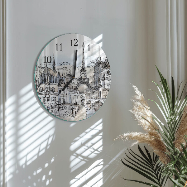 Reloj de pared redondo monumentos